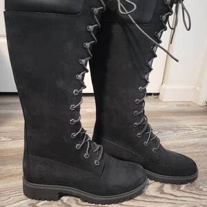 Timberland Women's Black Lace-Up Boots